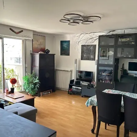 Familial 3ch Balcon Tour Eiffel 15min 公寓 巴黎
